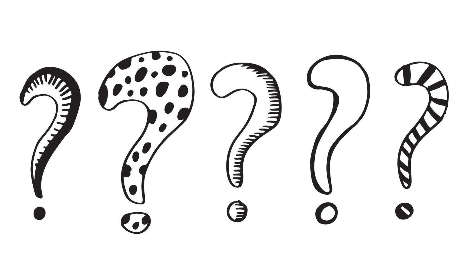 Image of question mark icon on white background. vector