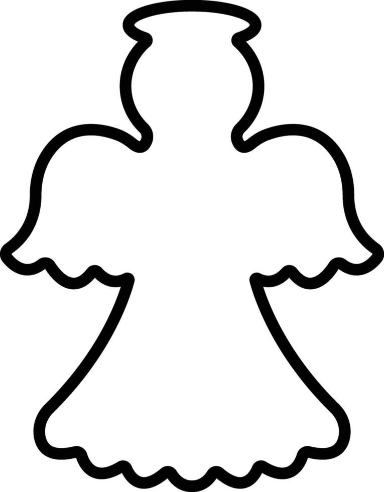 Angels with wings icon in line style. isolated on spread, Christmas angel icon Holy angel sign for mobile concept and website design. Symbol, graphics logo Vector