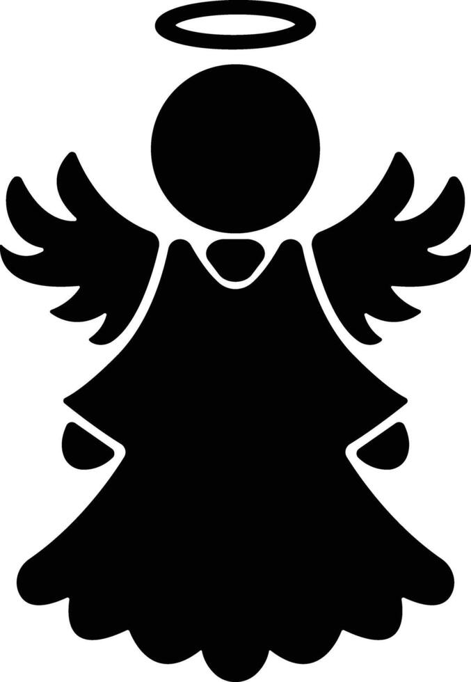 Angels with wings icon in flat style. isolated on spread, Christmas angel icon Holy angel sign for mobile concept and website design. Symbol, graphics logo Vector