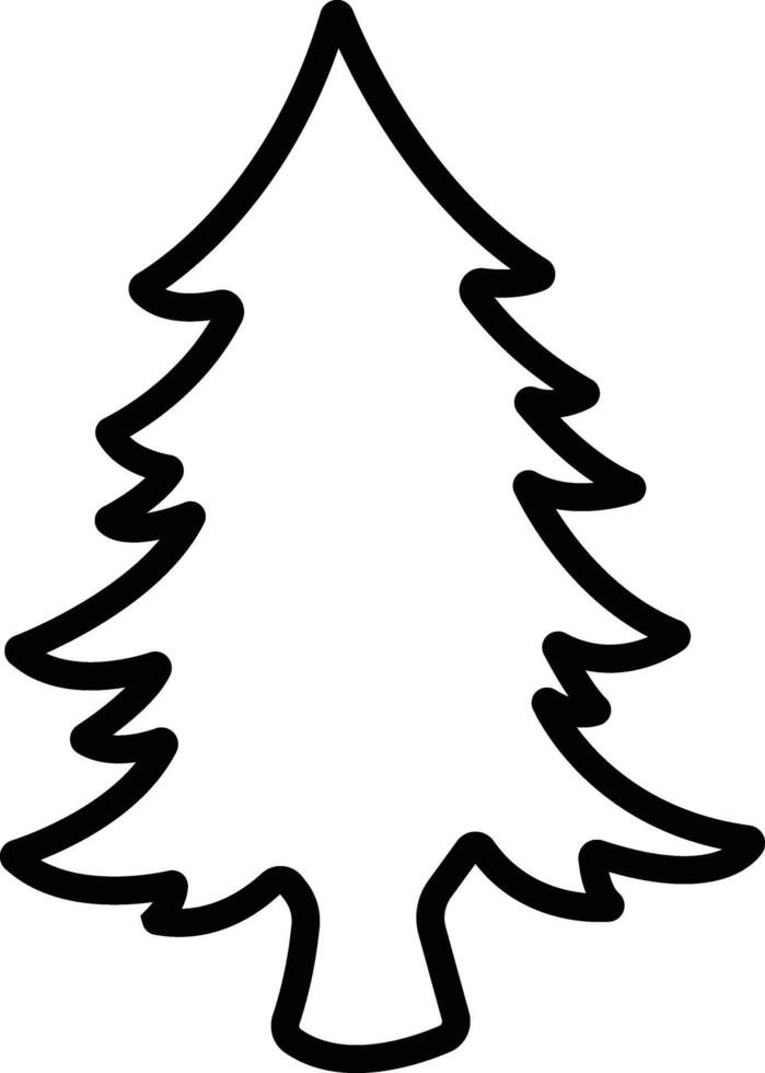 Christmas Tree icon in line style. vector For apps and Website. isolated on Contains such icons as Christmas Tree Can be used for Nature, Holiday, Winter posters