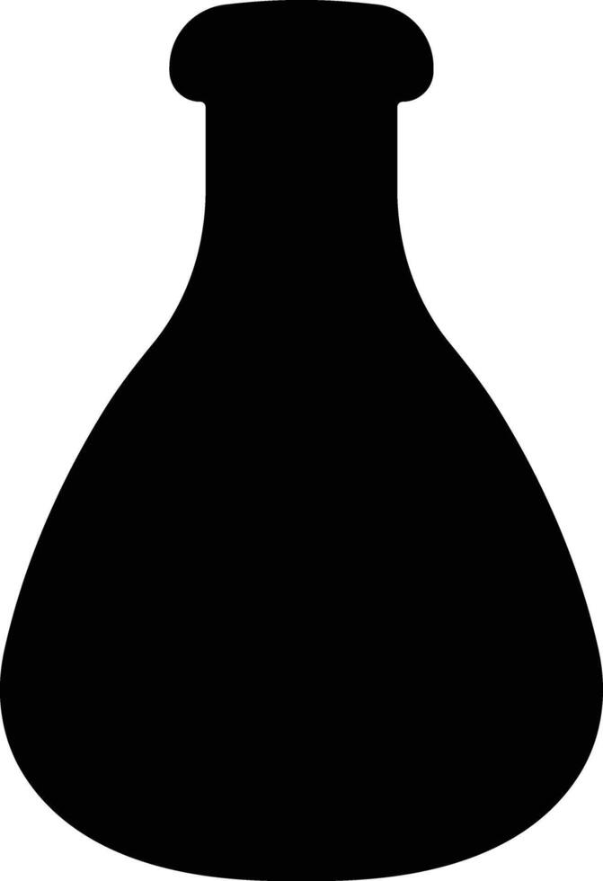 poción icono en departamento. aislado en magia poción matraz botella fantasía elixir vaso burbuja hada bebida misterioso, brillante y hirviendo líquido, seta. vector para aplicaciones, sitio web