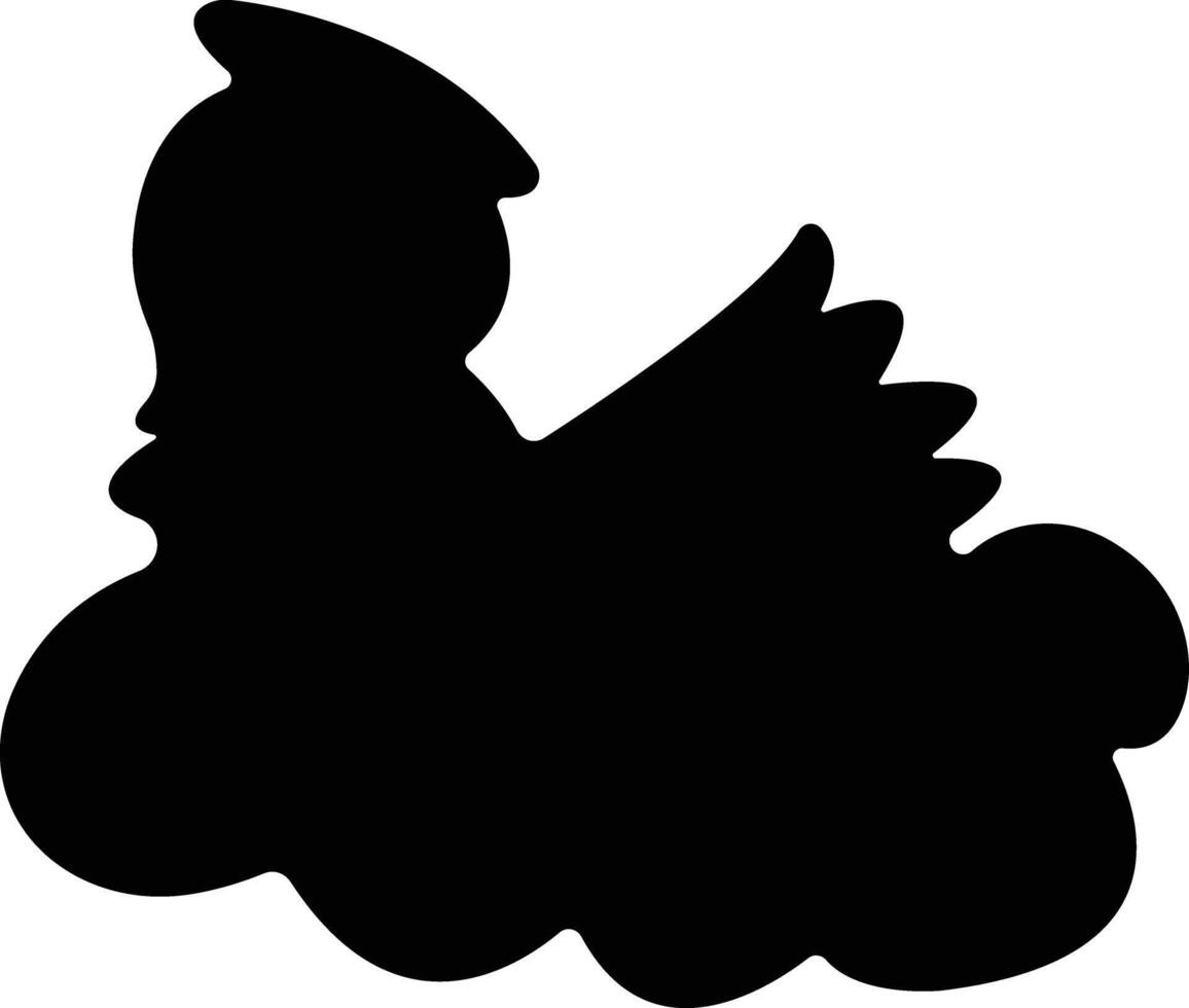 Angels with wings icon in flat style. isolated on spread, Christmas angel icon Holy angel sign for mobile concept and website design. Symbol, graphics logo Vector