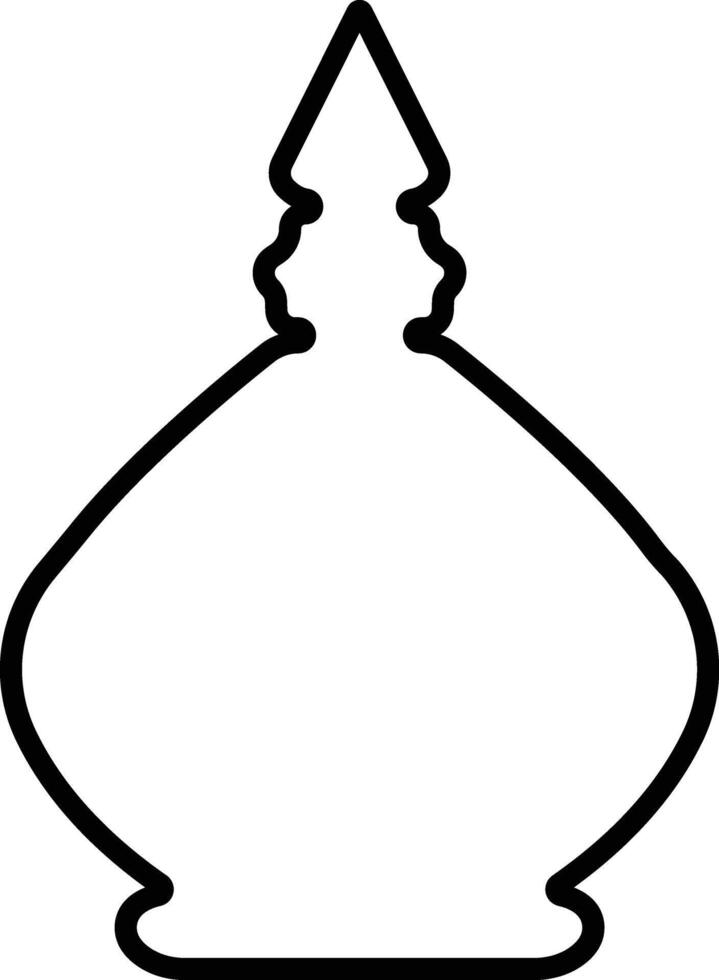 Potion icon in line. isolated on Magic potion flask bottle fantasy elixir glass bubble fairy drink mysterious, glowing and boiling liquid, mushroom. vector for apps, website