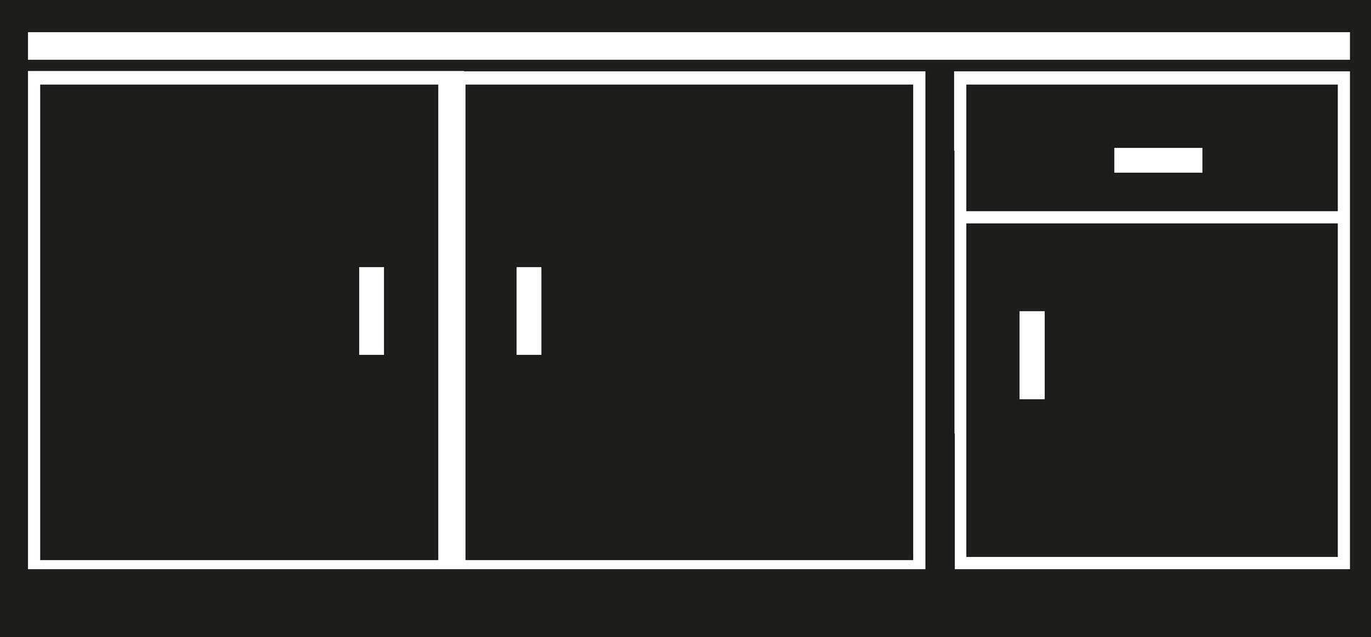 Wardrobe Cabinet Icon in flat. isolated on Button with personal locker Room storage for different things sign symbol of wood Furniture design vector for apps website