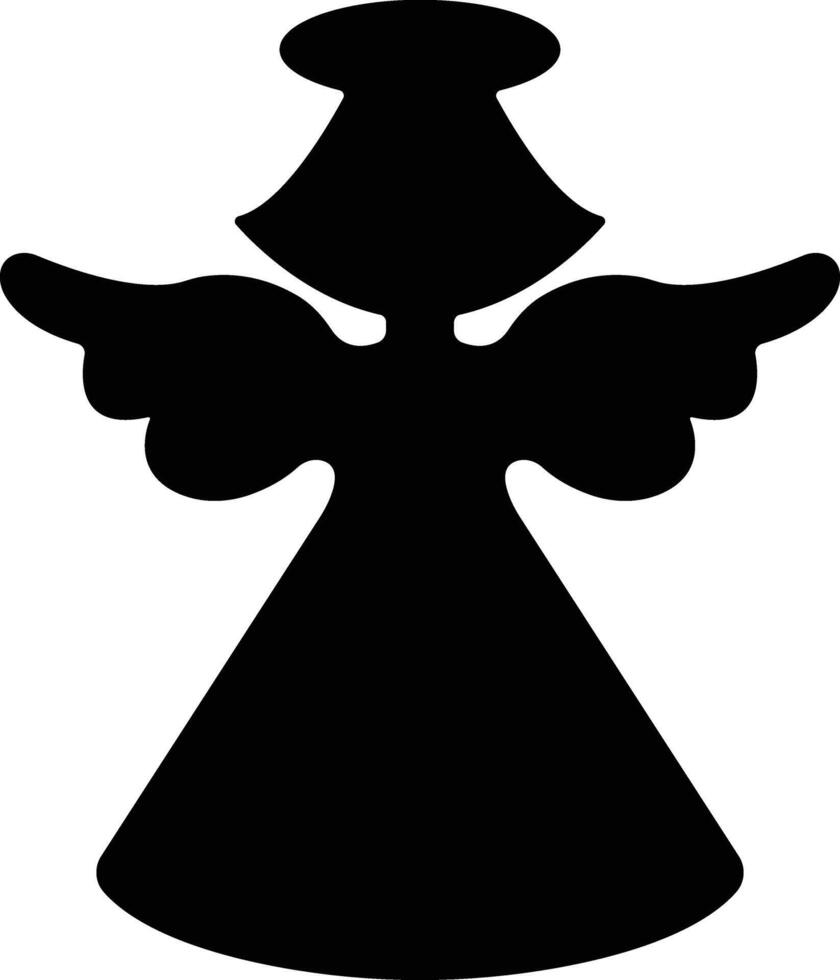 Angels with wings icon in flat style. isolated on spread, Christmas angel icon Holy angel sign for mobile concept and website design. Symbol, graphics logo Vector