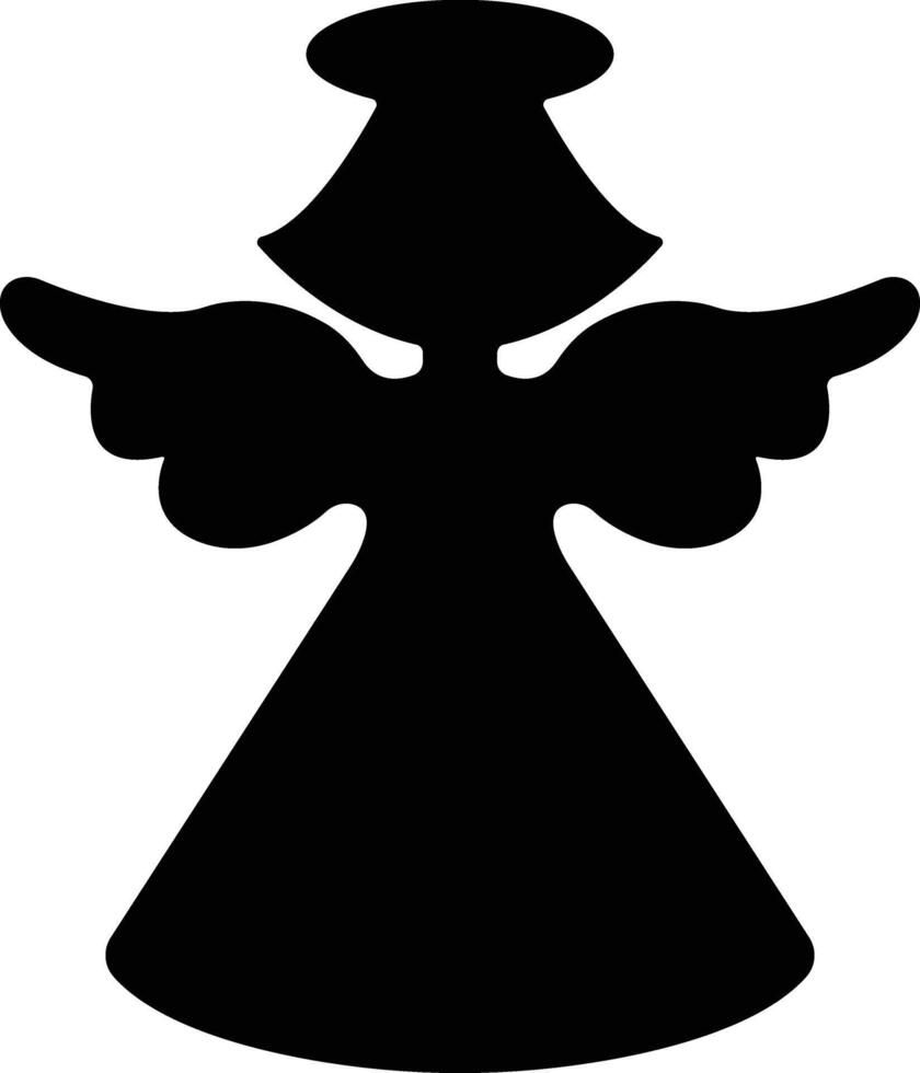 Angels with wings icon in flat style. isolated on spread, Christmas angel icon Holy angel sign for mobile concept and website design. Symbol, graphics logo Vector