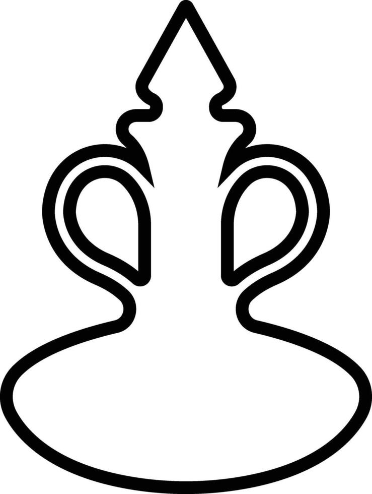 Potion icon in line. isolated on Magic potion flask bottle fantasy elixir glass bubble fairy drink mysterious, glowing and boiling liquid, mushroom. vector for apps, website
