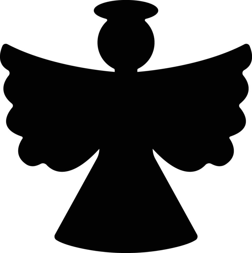 Angels with wings icon in flat style. isolated on spread, Christmas angel icon Holy angel sign for mobile concept and website design. Symbol, graphics logo Vector