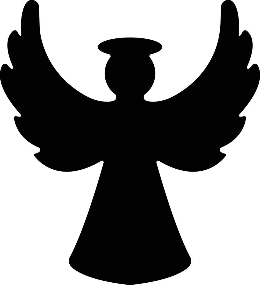 Angels with wings icon in flat style. isolated on spread, Christmas angel icon Holy angel sign for mobile concept and website design. Symbol, graphics logo Vector