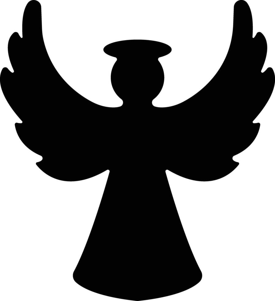 ángeles con alas icono en plano estilo. aislado en desparramar, Navidad ángel icono santo ángel firmar para móvil concepto y sitio web diseño. símbolo, gráficos logo vector