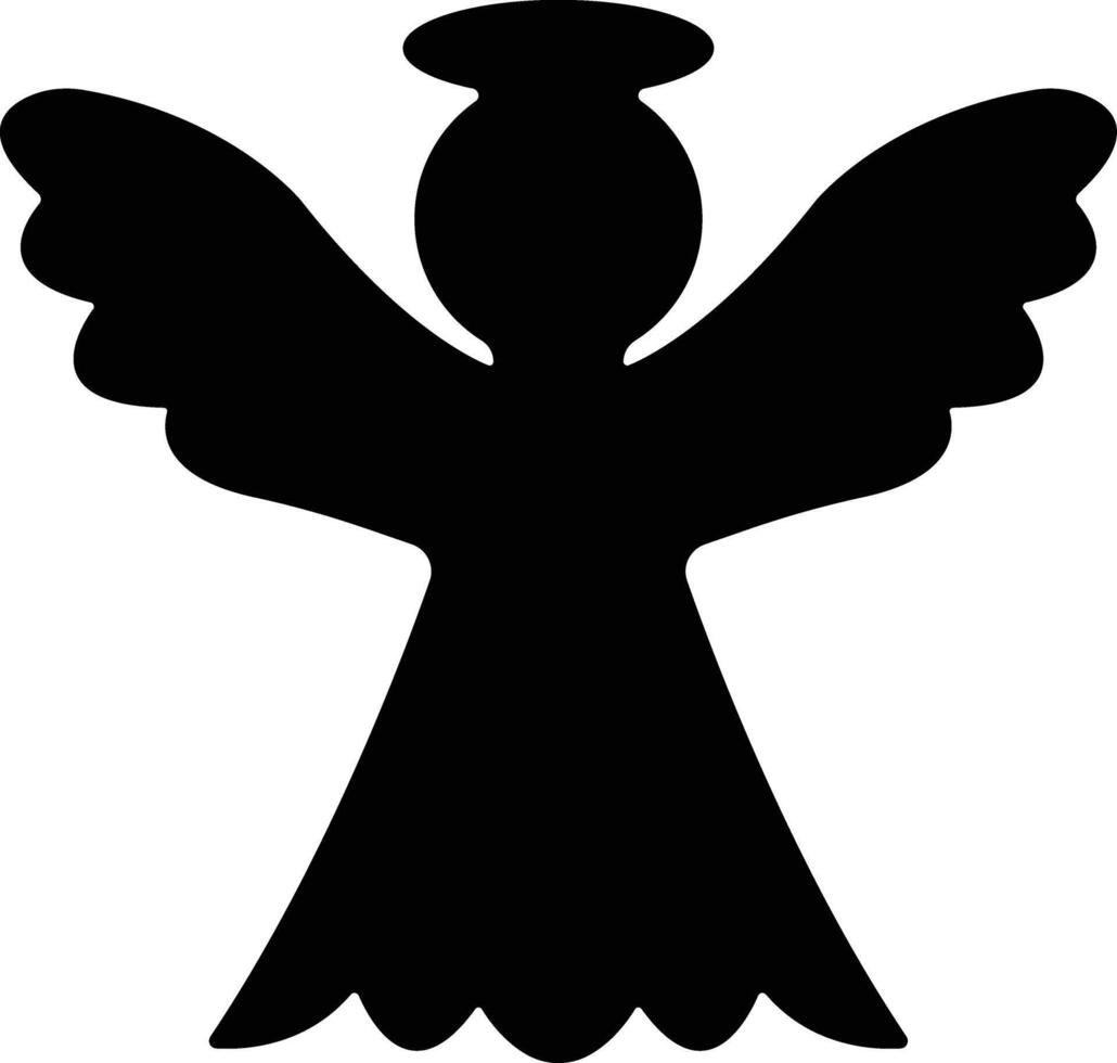 Angels with wings icon in flat style. isolated on spread, Christmas angel icon Holy angel sign for mobile concept and website design. Symbol, graphics logo Vector