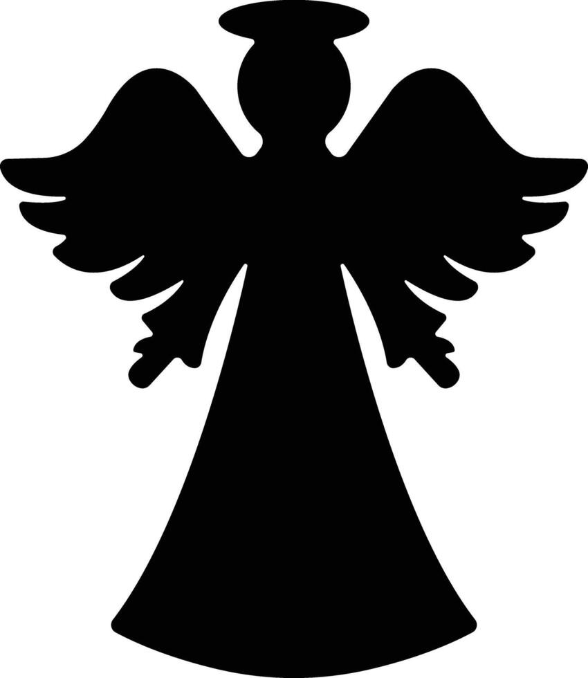 Angels with wings icon in flat style. isolated on spread, Christmas angel icon Holy angel sign for mobile concept and website design. Symbol, graphics logo Vector