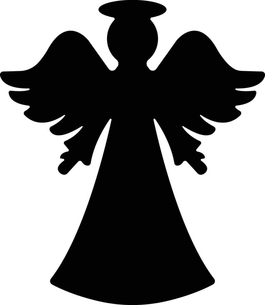 Angels with wings icon in flat style. isolated on spread, Christmas angel icon Holy angel sign for mobile concept and website design. Symbol, graphics logo Vector