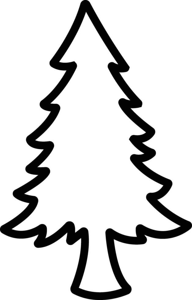 Navidad árbol icono en línea estilo. vector para aplicaciones y sitio web. aislado en contiene tal íconos como Navidad árbol lata ser usado para naturaleza, día festivo, invierno carteles