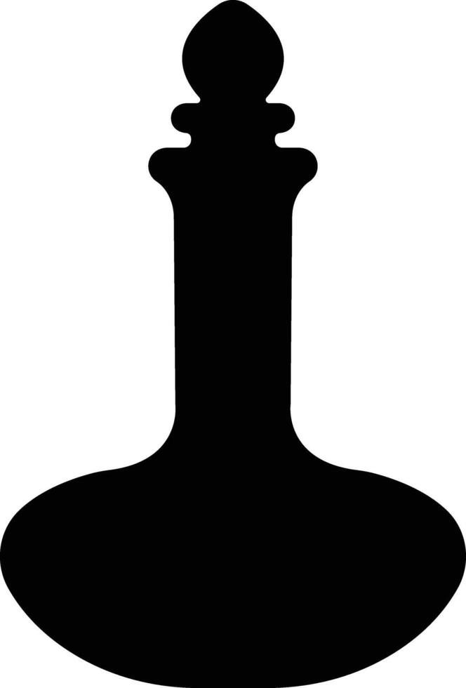 Potion icon in flat. isolated on Magic potion flask bottle fantasy elixir glass bubble fairy drink mysterious, glowing and boiling liquid, mushroom. vector for apps, website