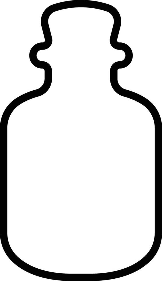 Potion icon in line. isolated on Magic potion flask bottle fantasy elixir glass bubble fairy drink mysterious, glowing and boiling liquid, mushroom. vector for apps, website