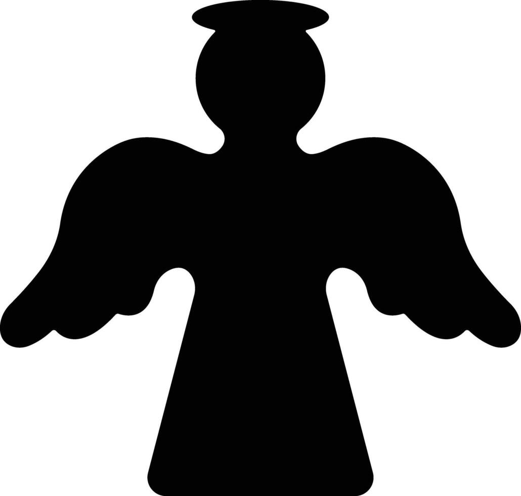 Angels with wings icon in flat style. isolated on spread, Christmas angel icon Holy angel sign for mobile concept and website design. Symbol, graphics logo Vector