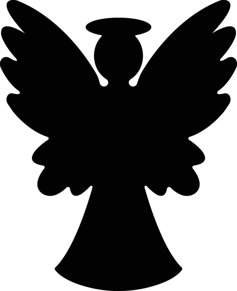 Angels with wings icon in flat style. isolated on spread, Christmas angel icon Holy angel sign for mobile concept and website design. Symbol, graphics logo Vector