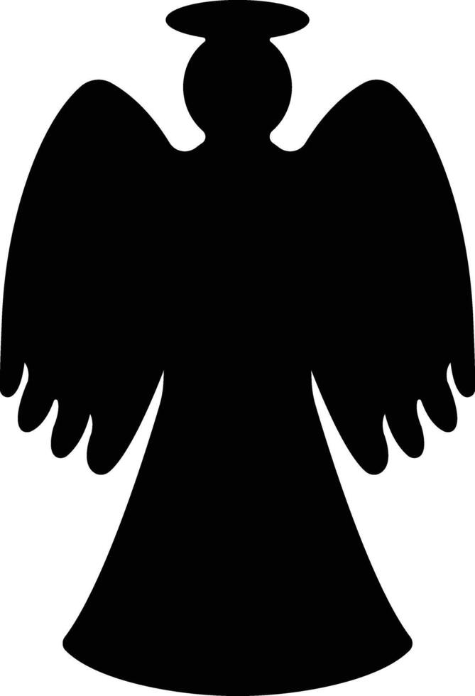 Angels with wings icon in flat style. isolated on spread, Christmas angel icon Holy angel sign for mobile concept and website design. Symbol, graphics logo Vector