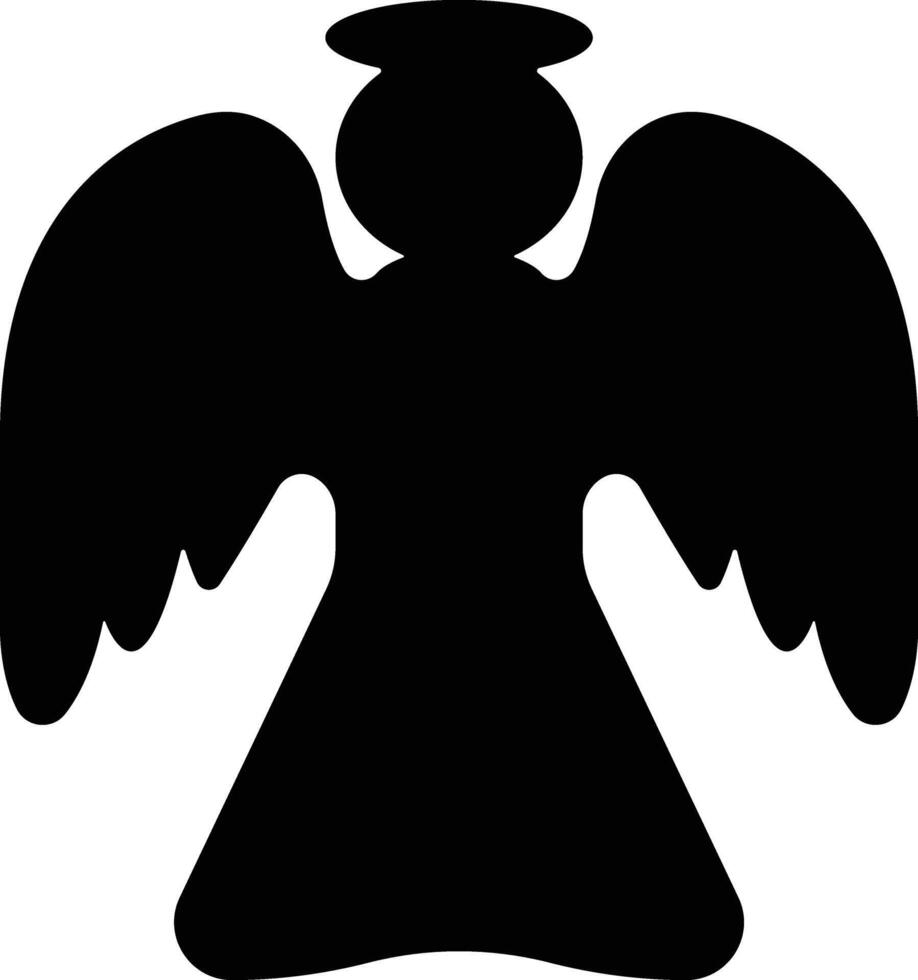 Angels with wings icon in flat style. isolated on spread, Christmas angel icon Holy angel sign for mobile concept and website design. Symbol, graphics logo Vector