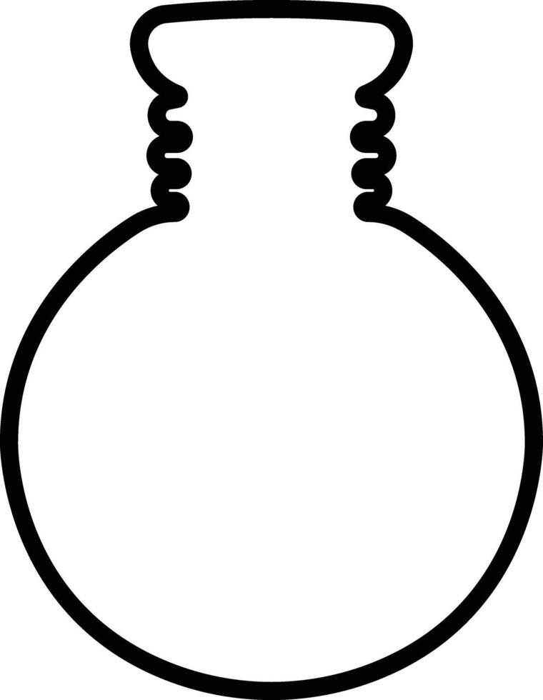 Potion icon in line. isolated on Magic potion flask bottle fantasy elixir glass bubble fairy drink mysterious, glowing and boiling liquid, mushroom. vector for apps, website