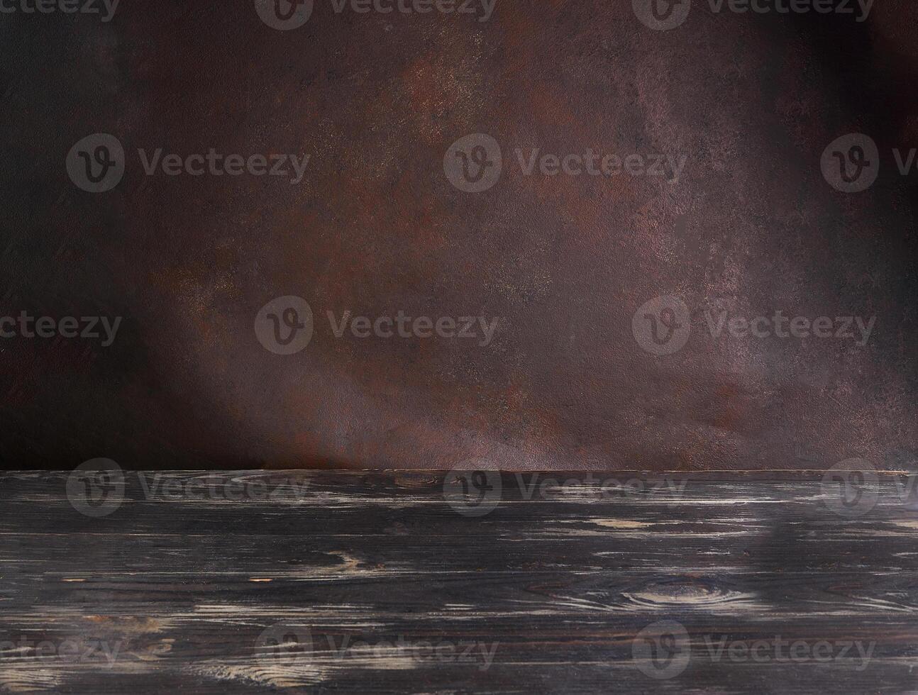 Background texture of brown wood and brown background for photography of food and products.Generated image photo