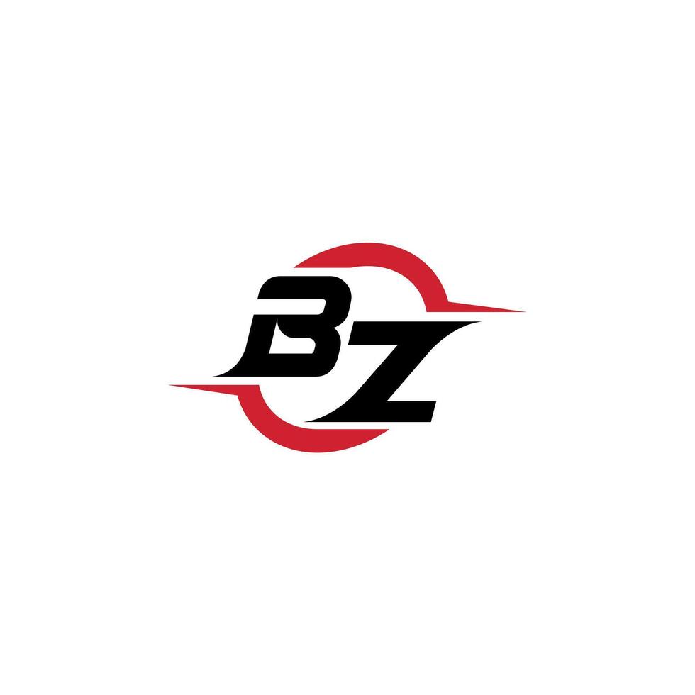 BZ initial esport or gaming team inspirational concept ideas vector