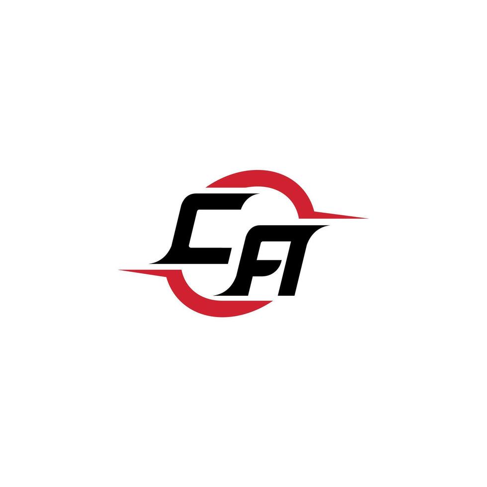 CA initial esport or gaming team inspirational concept ideas vector