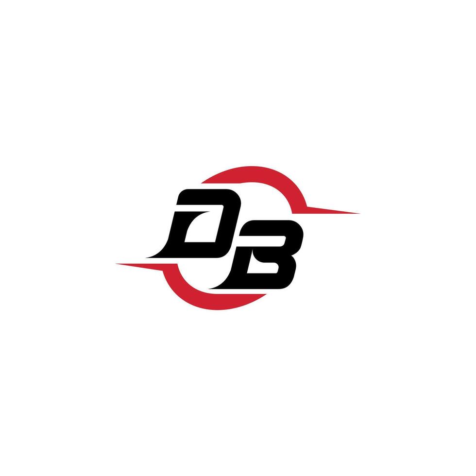 DB initial esport or gaming team inspirational concept ideas vector