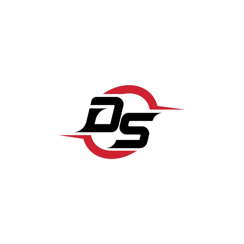 DS initial esport or gaming team inspirational concept ideas vector