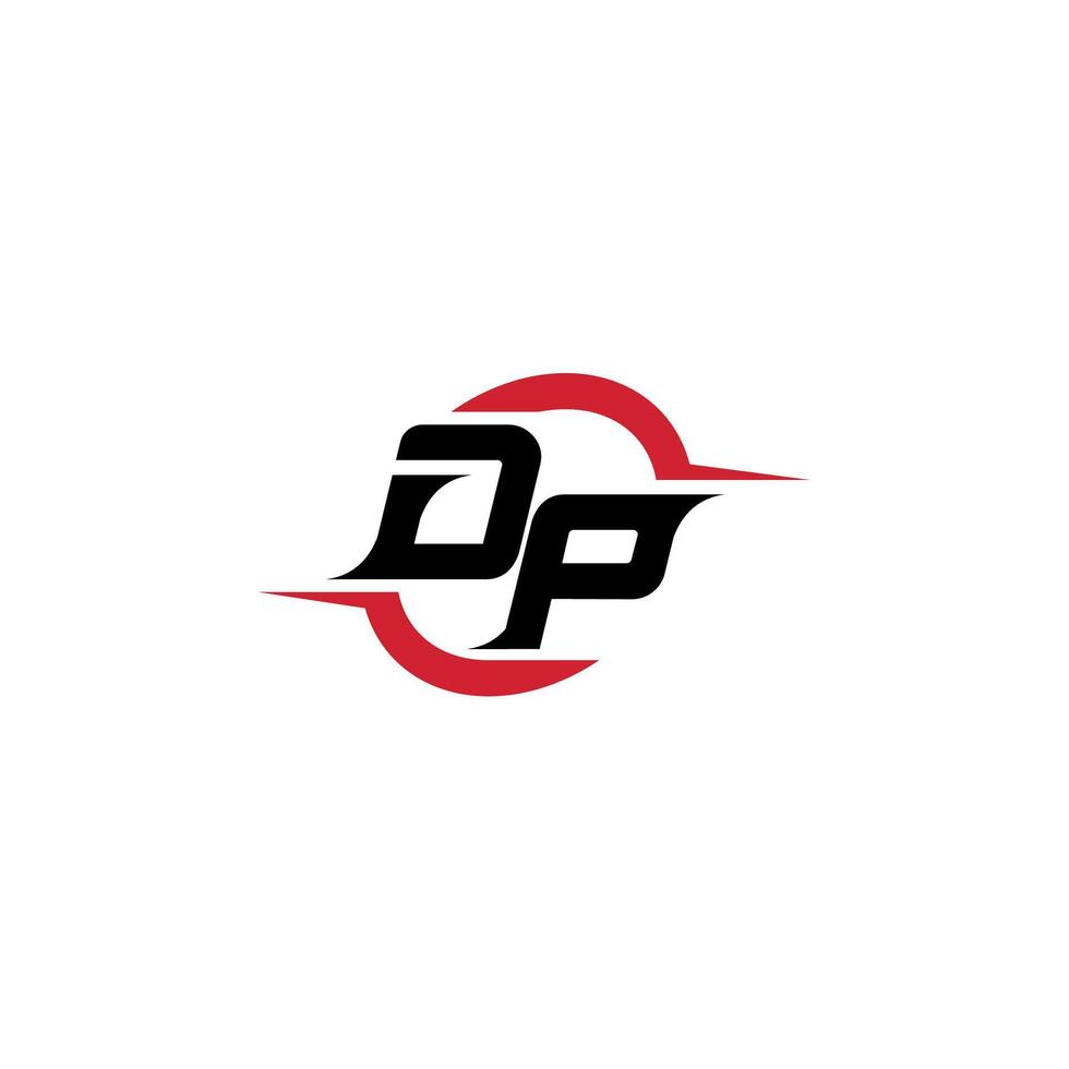 DP initial esport or gaming team inspirational concept ideas vector