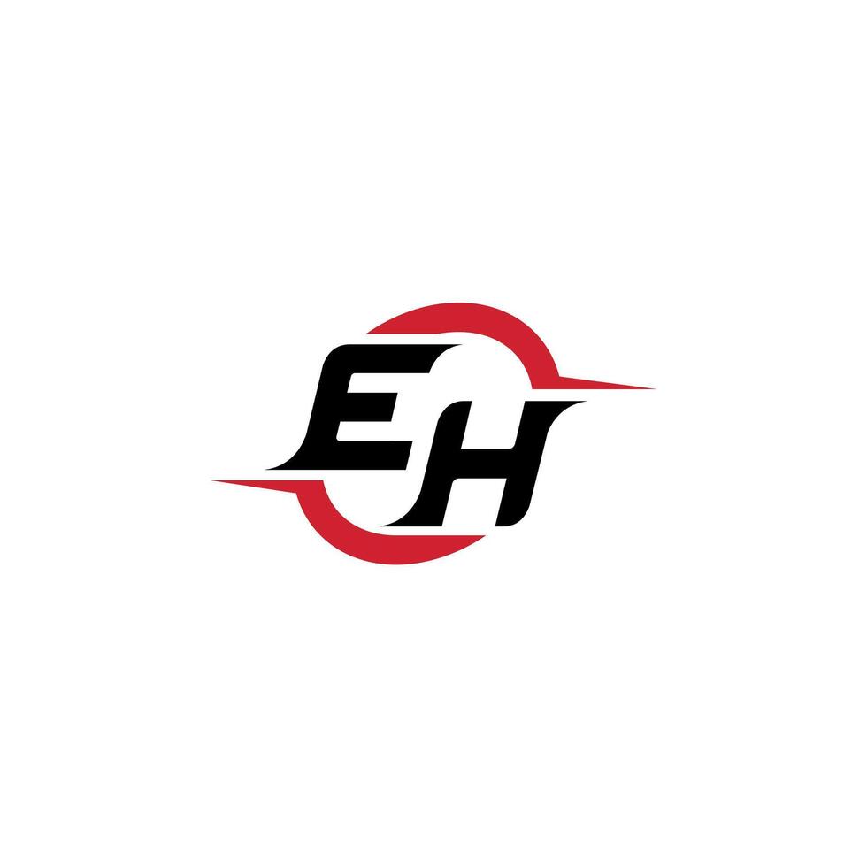 EH initial esport or gaming team inspirational concept ideas vector