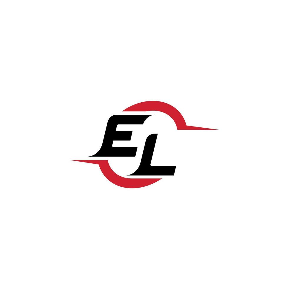 EL initial esport or gaming team inspirational concept ideas vector