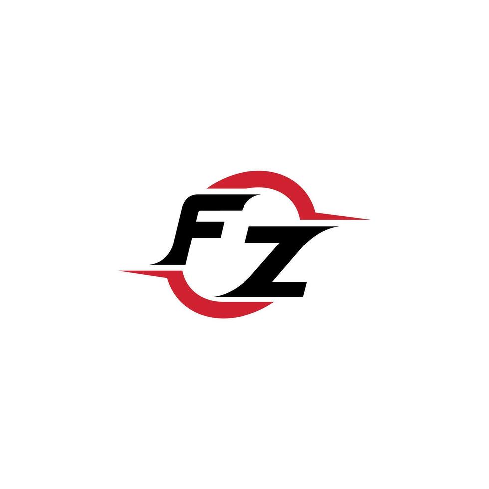 FZ initial esport or gaming team inspirational concept ideas vector
