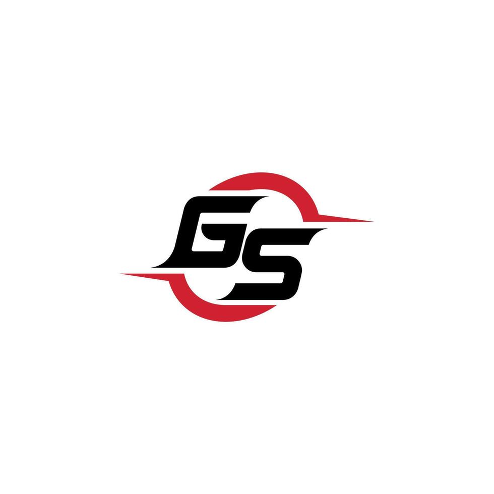 GS initial esport or gaming team inspirational concept ideas vector