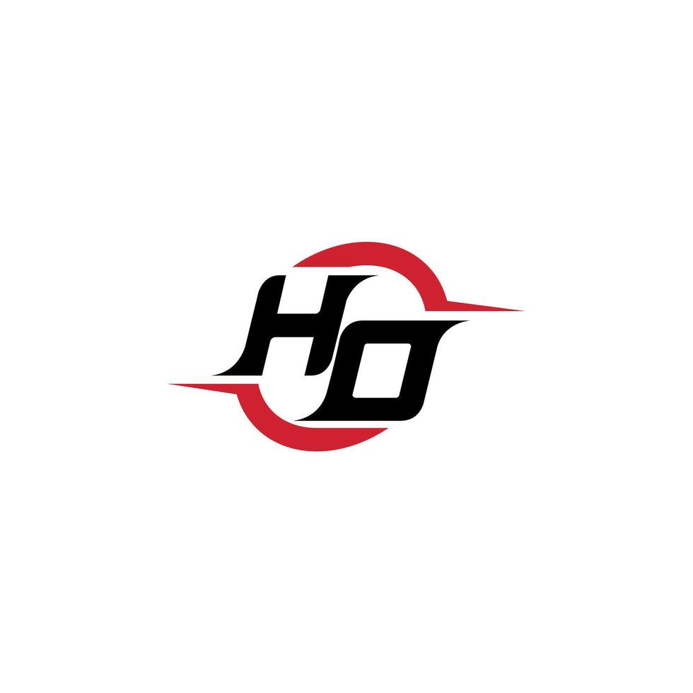 HO initial esport or gaming team inspirational concept ideas vector