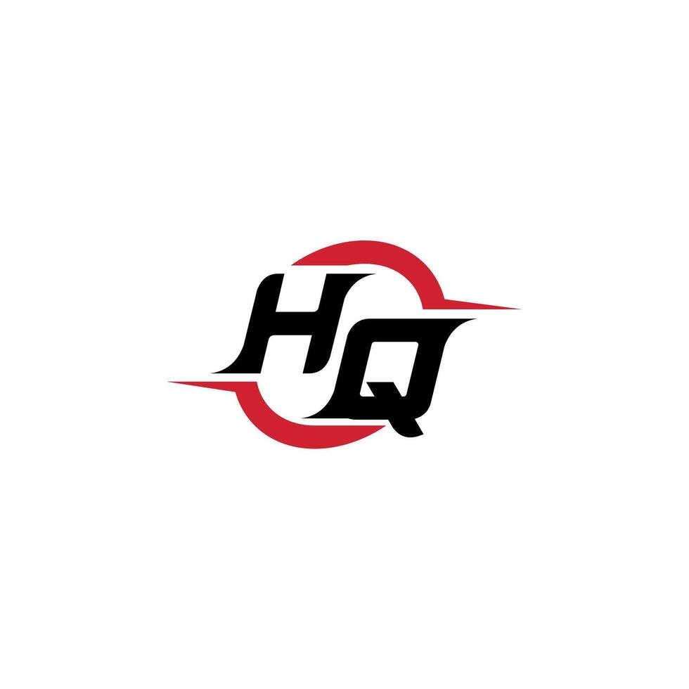 HQ initial esport or gaming team inspirational concept ideas vector