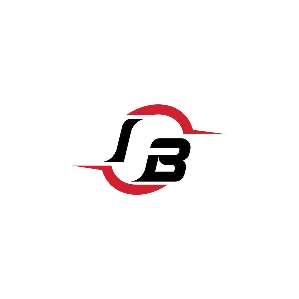IB initial esport or gaming team inspirational concept ideas vector