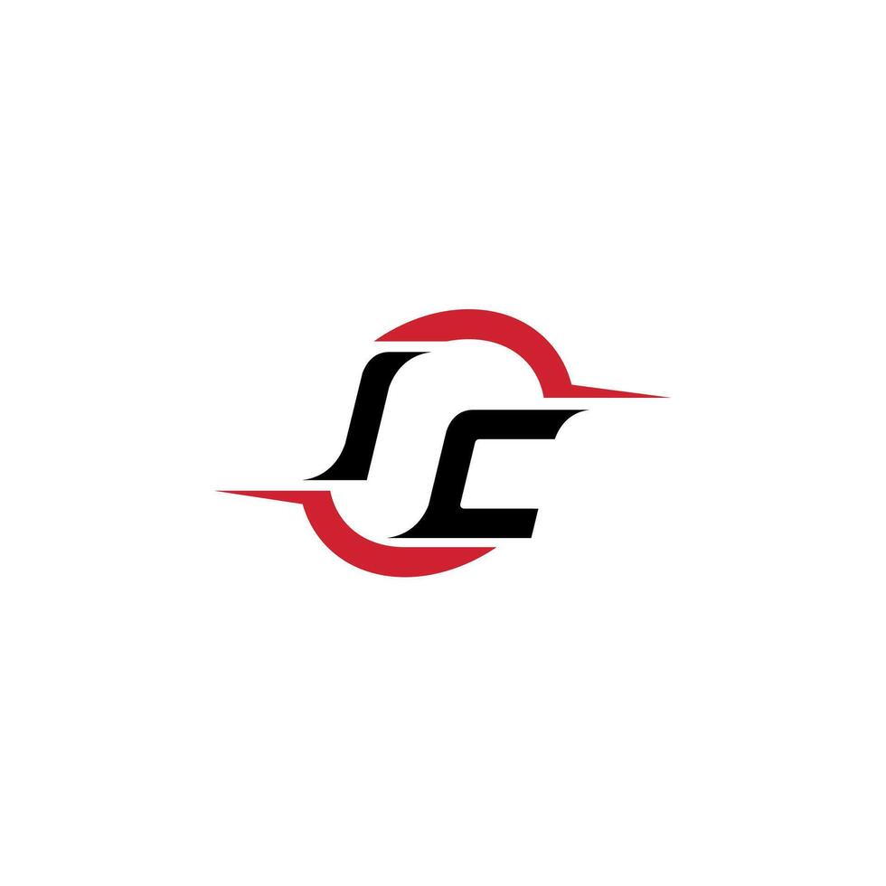 IC initial esport or gaming team inspirational concept ideas vector