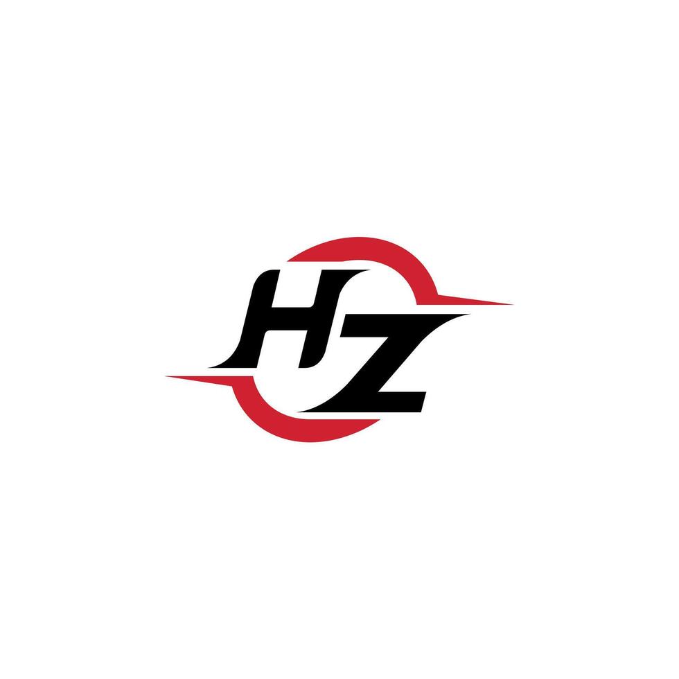 HZ initial esport or gaming team inspirational concept ideas vector