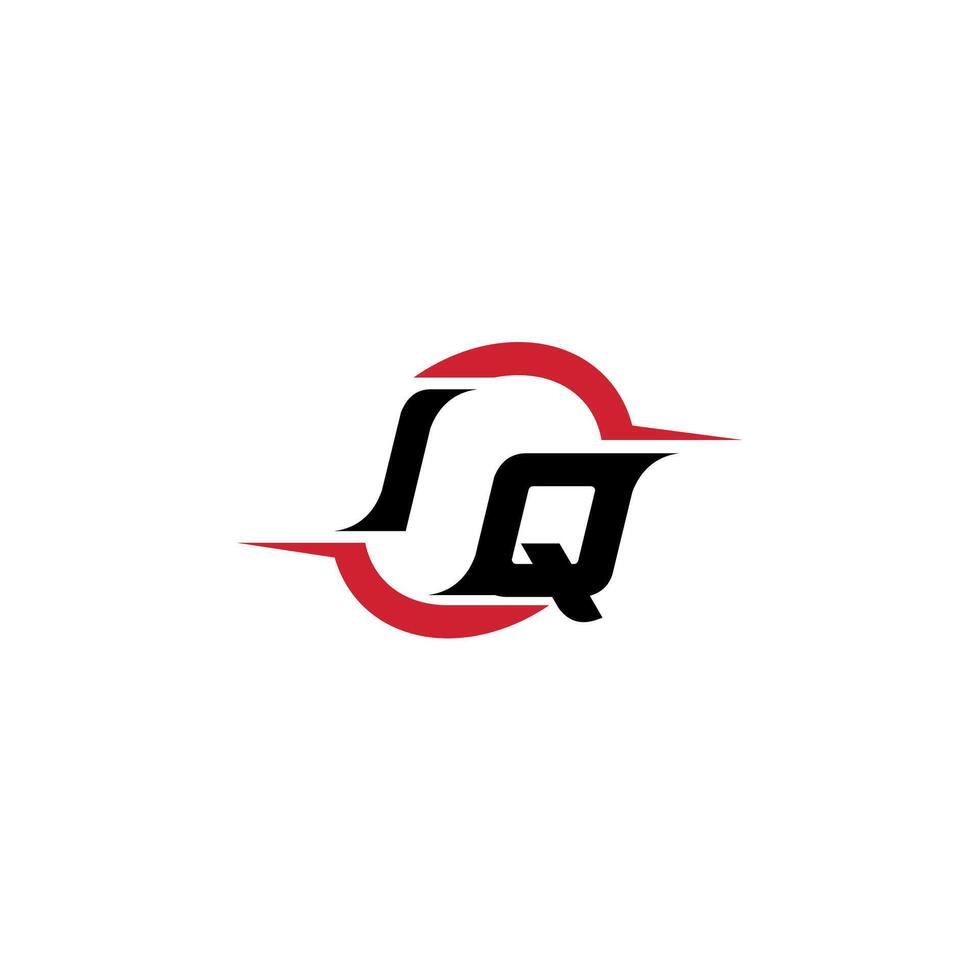 IQ initial esport or gaming team inspirational concept ideas vector