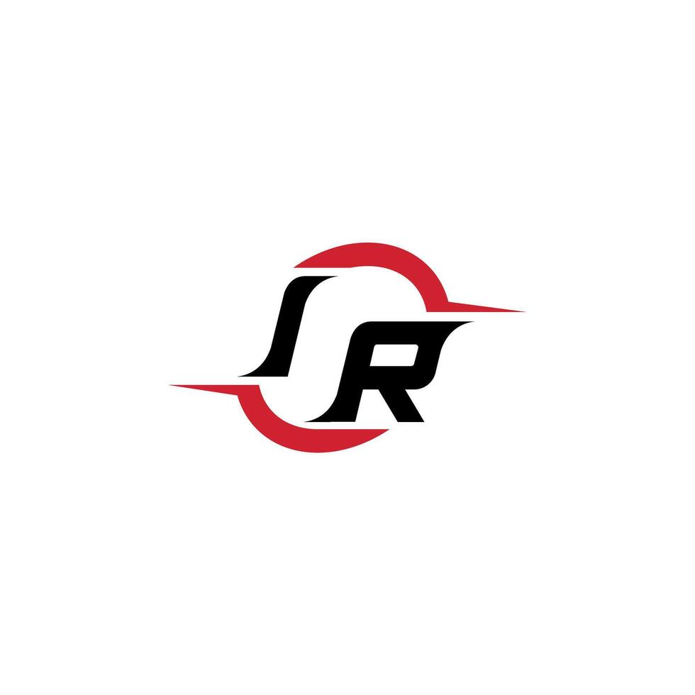 IR initial esport or gaming team inspirational concept ideas vector
