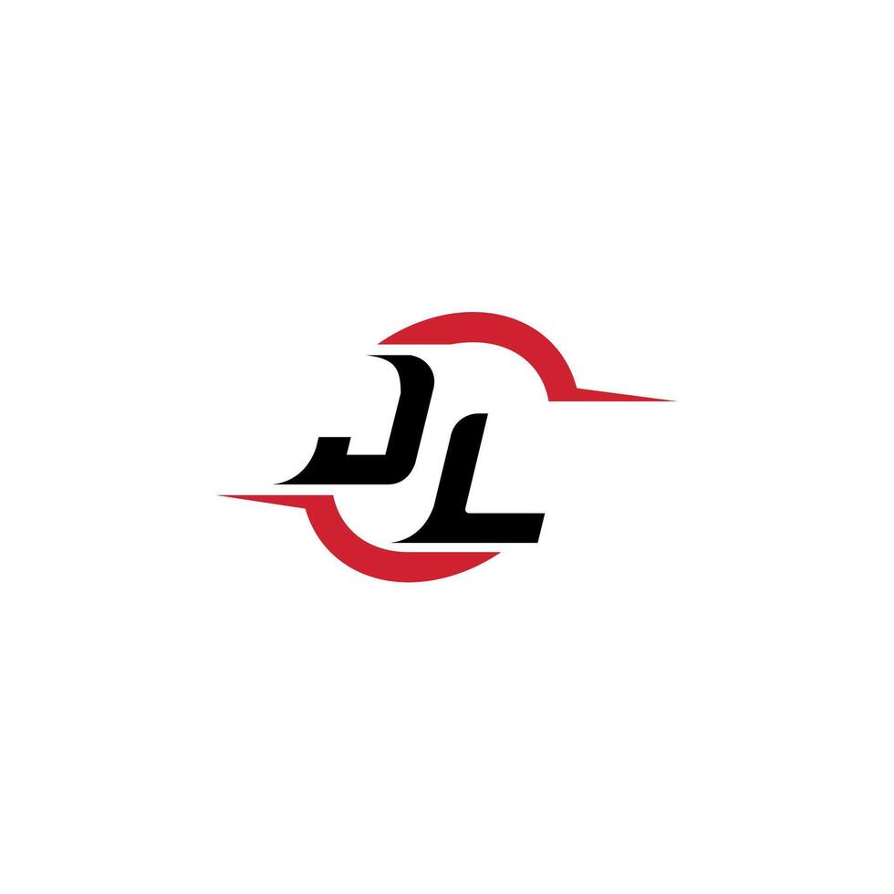 JL initial esport or gaming team inspirational concept ideas vector