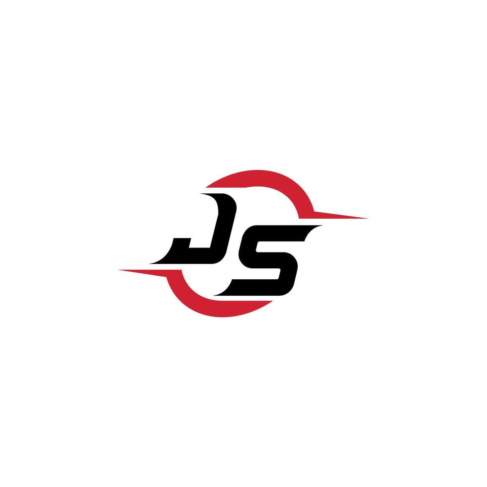 JS initial esport or gaming team inspirational concept ideas vector