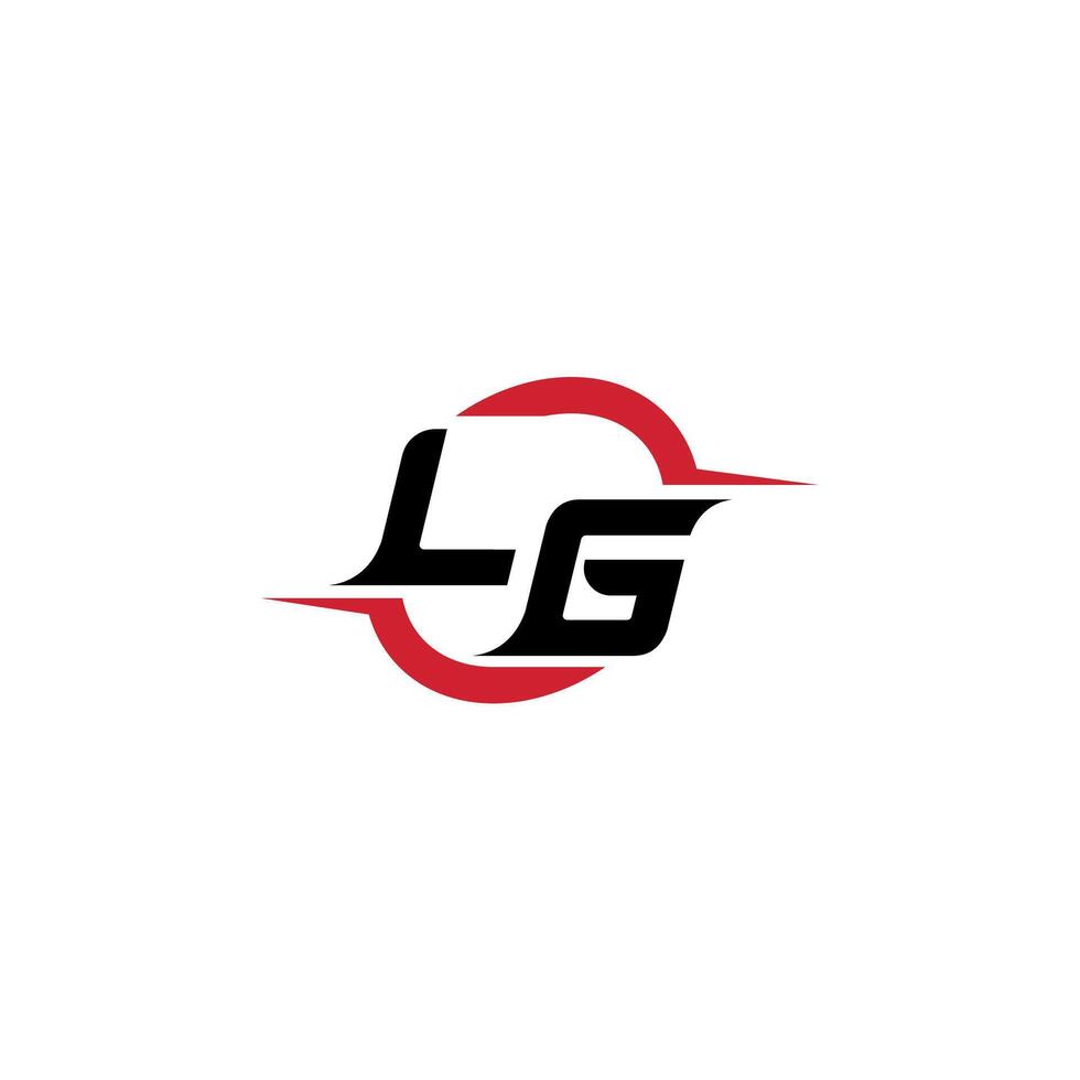 LG initial esport or gaming team inspirational concept ideas vector