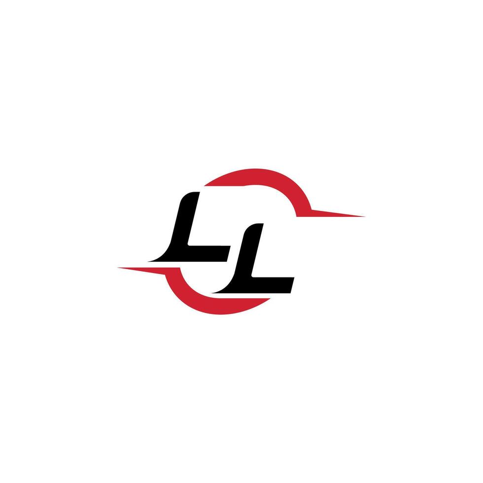 LL initial esport or gaming team inspirational concept ideas vector