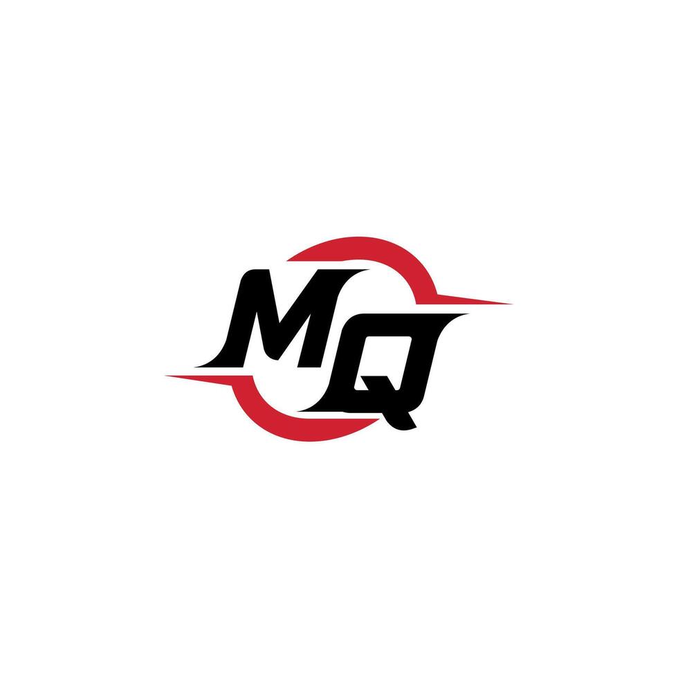 MQ initial esport or gaming team inspirational concept ideas vector