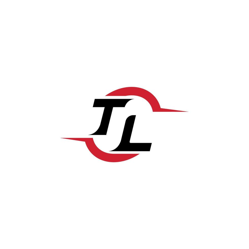 TL initial esport or gaming team inspirational concept ideas vector