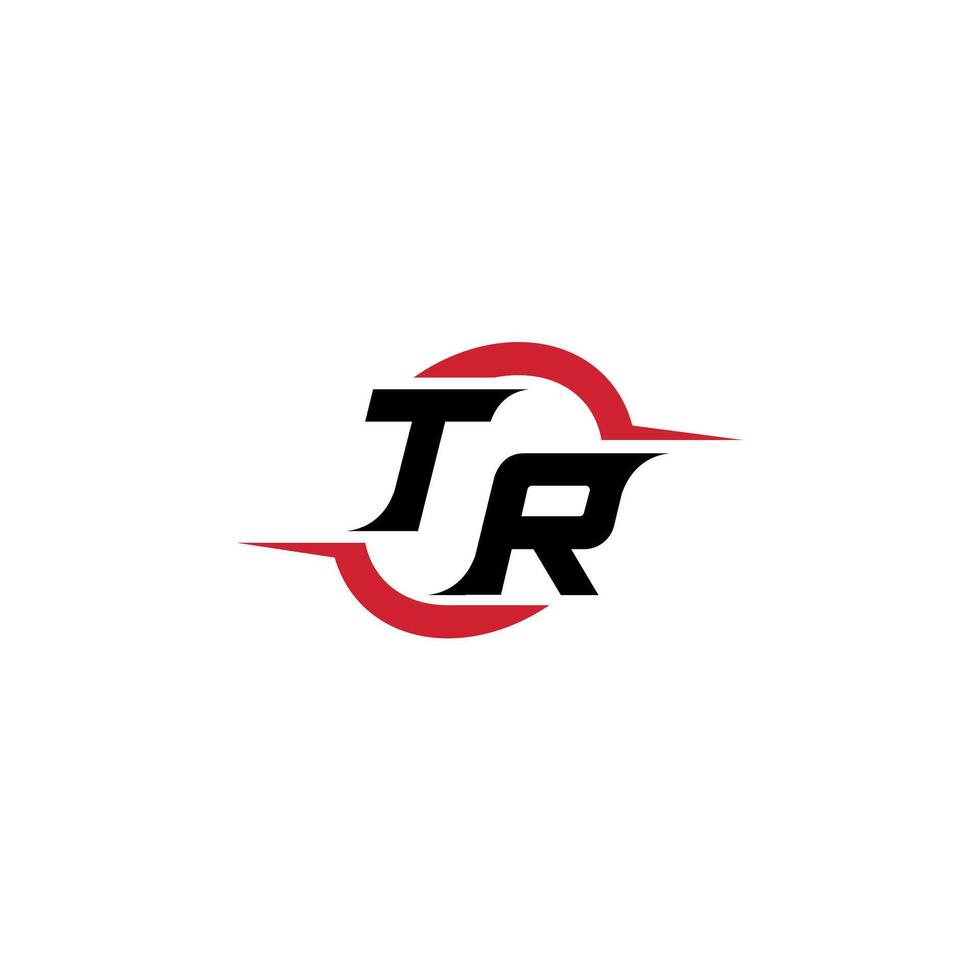 TR initial esport or gaming team inspirational concept ideas vector