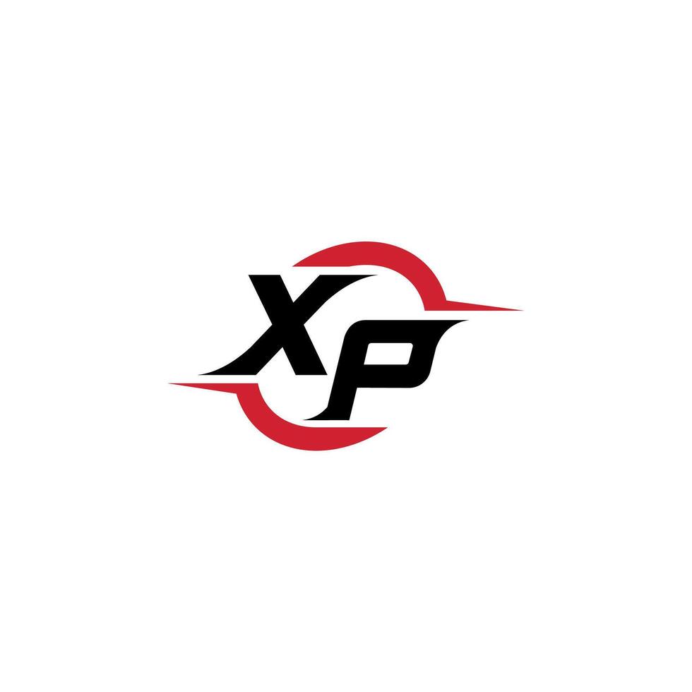 XP initial esport or gaming team inspirational concept ideas vector